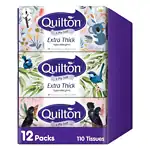 Quilton 3-Ply Extra Thick Hypo-Allergenic Facial Tissue 12 boxes