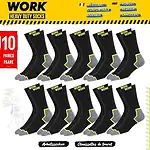 SOXCO WORK Socks for Men Crew Length Black Socks 10 Pairs - Image 7