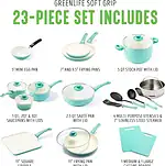 GreenLife Soft Grip Healthy Ceramic Nonstick 23 Piece - Image 7