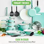 GreenLife Soft Grip Healthy Ceramic Nonstick 23 Piece - Image 6